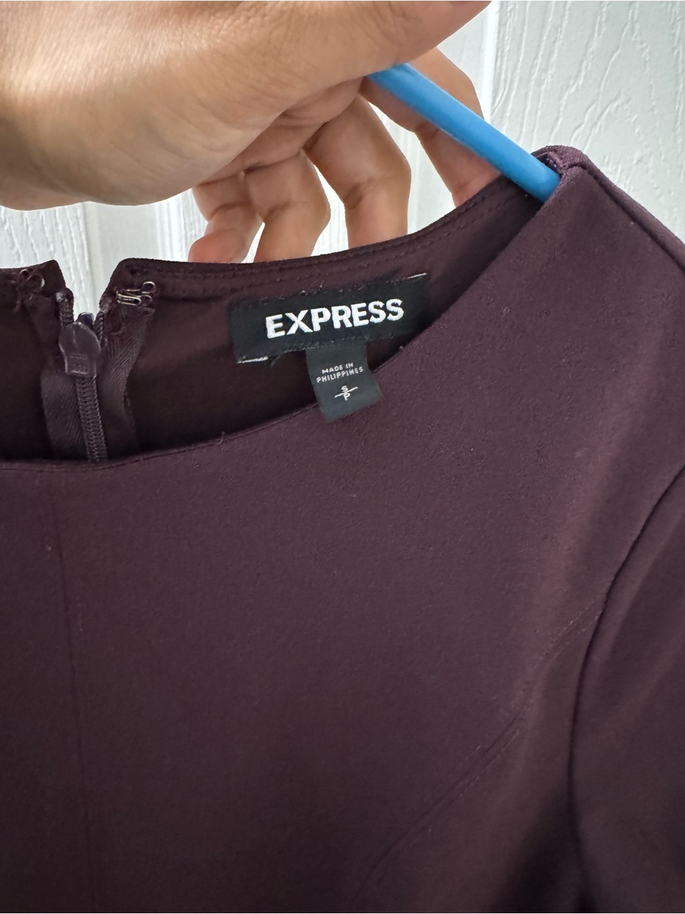 Express Women’s Dark Plum Crew Neck Tunic